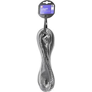 Alargo manguera con clavija y base 16A 3x1.5mm² 3m negro