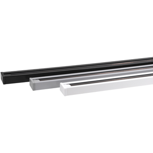 Carril de fijación para focos 1mx33mm Plateado